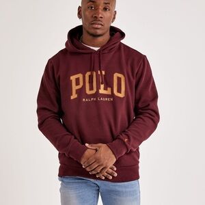 Polo by Ralph Lauren Men's Maroon Hoodie